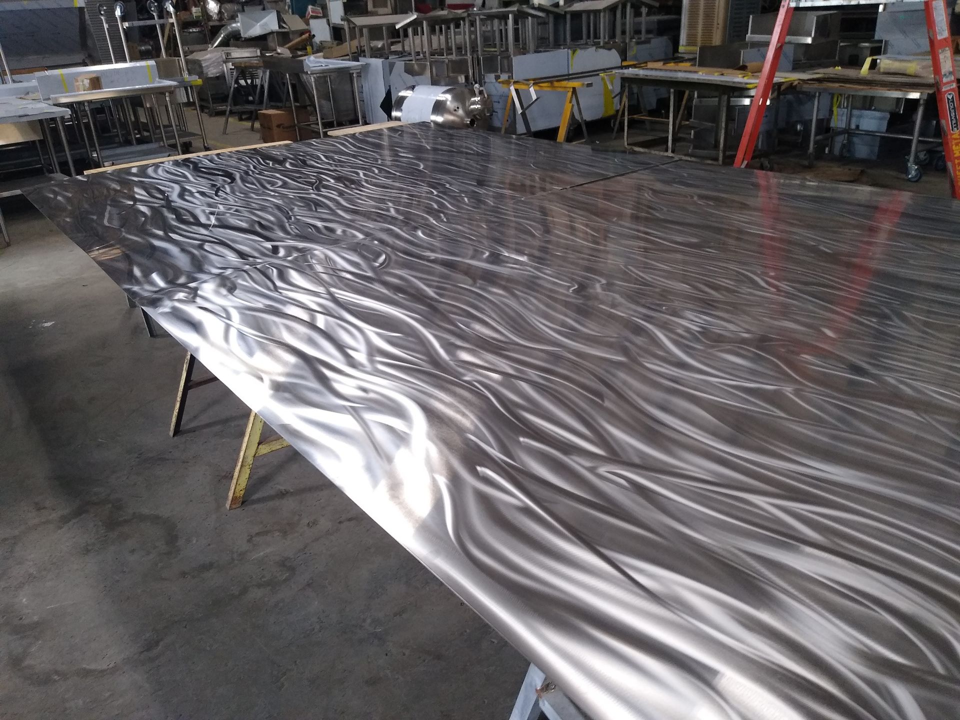A Large Piece of Metal is Sitting on a Table | San Antonio, TX | Texas Sheet Metal