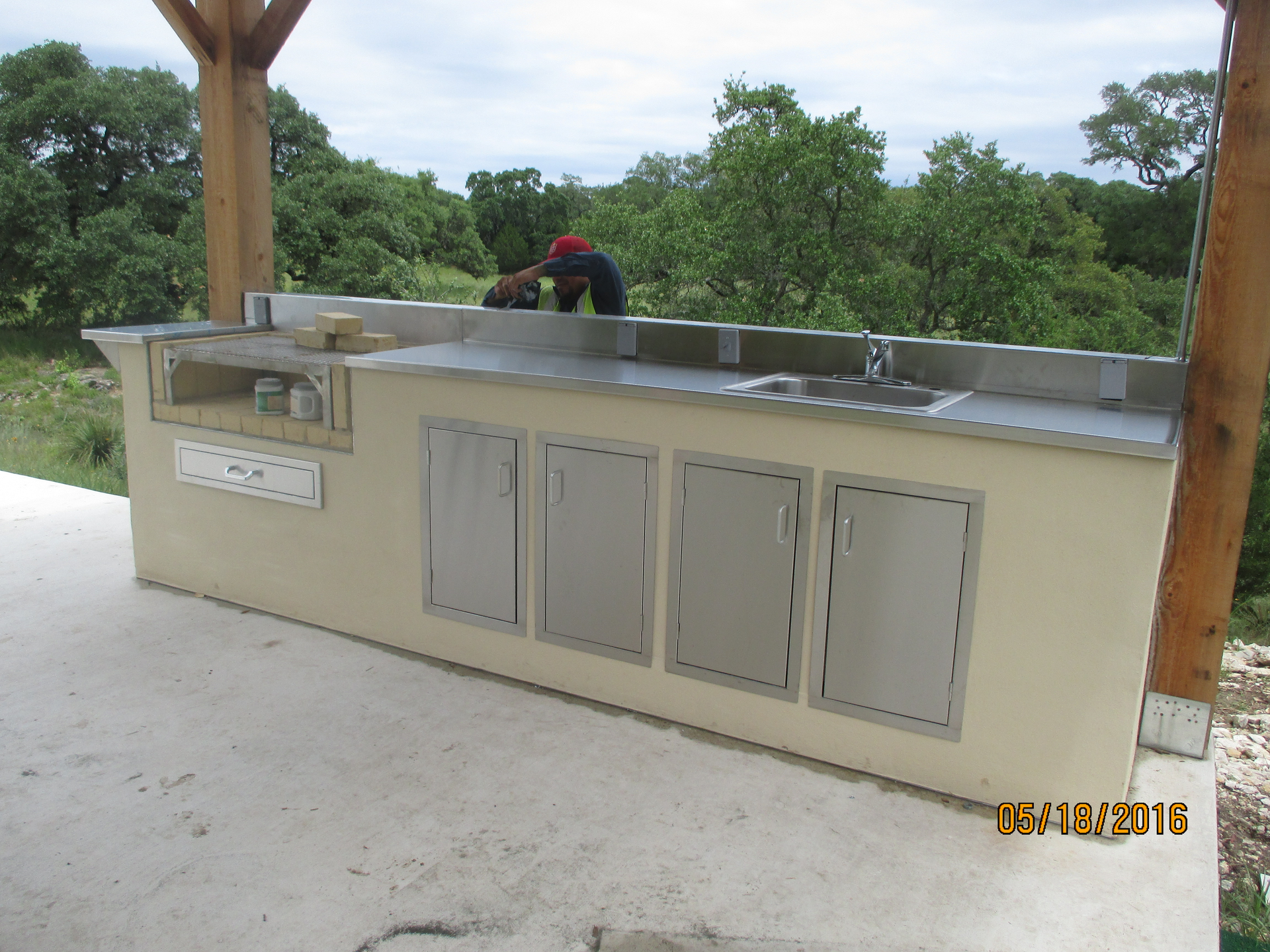 A Picture of a Kitchen with a Stainless Steel Counter Top was Taken in 2013 | San Antonio, TX | Texas Sheet Metal
