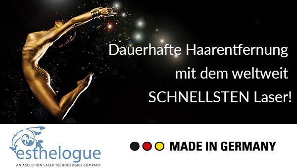 Eine Werbung für Esthelogue Made in Germany