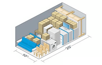 10 by 20 storage unit
