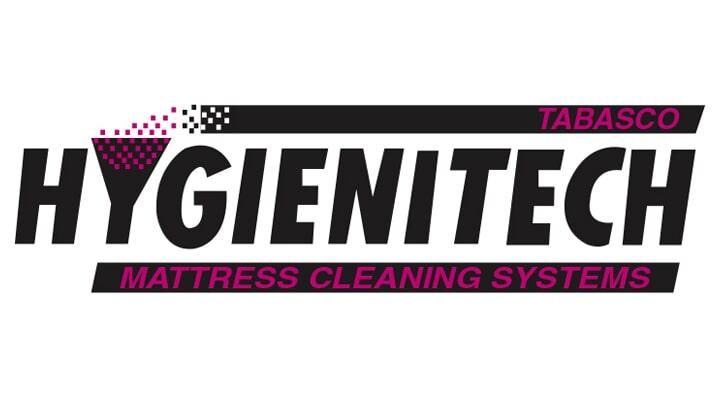 Un logotipo para los sistemas de limpieza de colchones Hygietech.