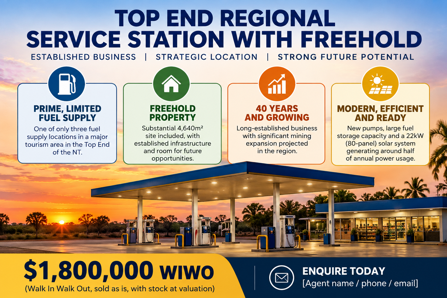 Top End Regional Service Station - Freehold