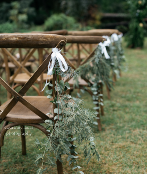 A Row of White Folding Chairs — Event Hire in Wodonga, NSW