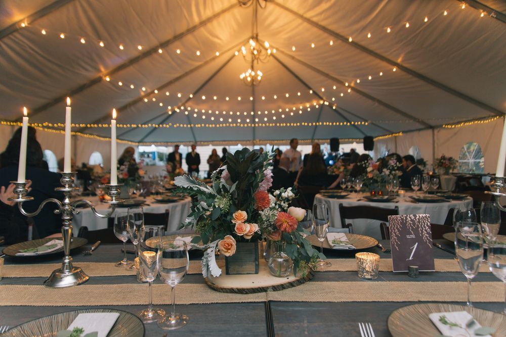Dinner Table at Wedding Reception — Event Hire in Wodonga, NSW