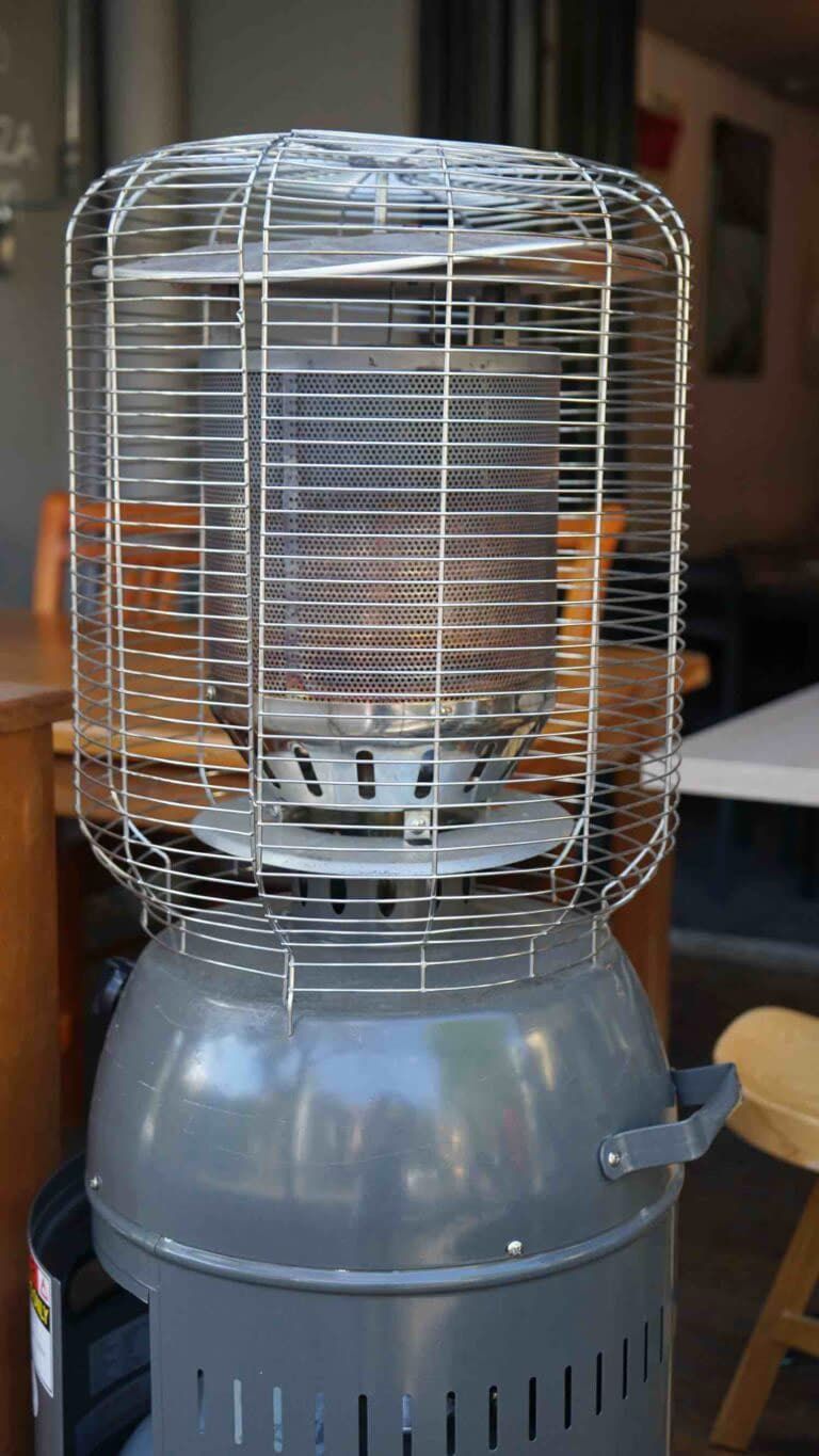 Heater Close-Up: Warmth and Elegance — Event Hire in Wodonga, NSW