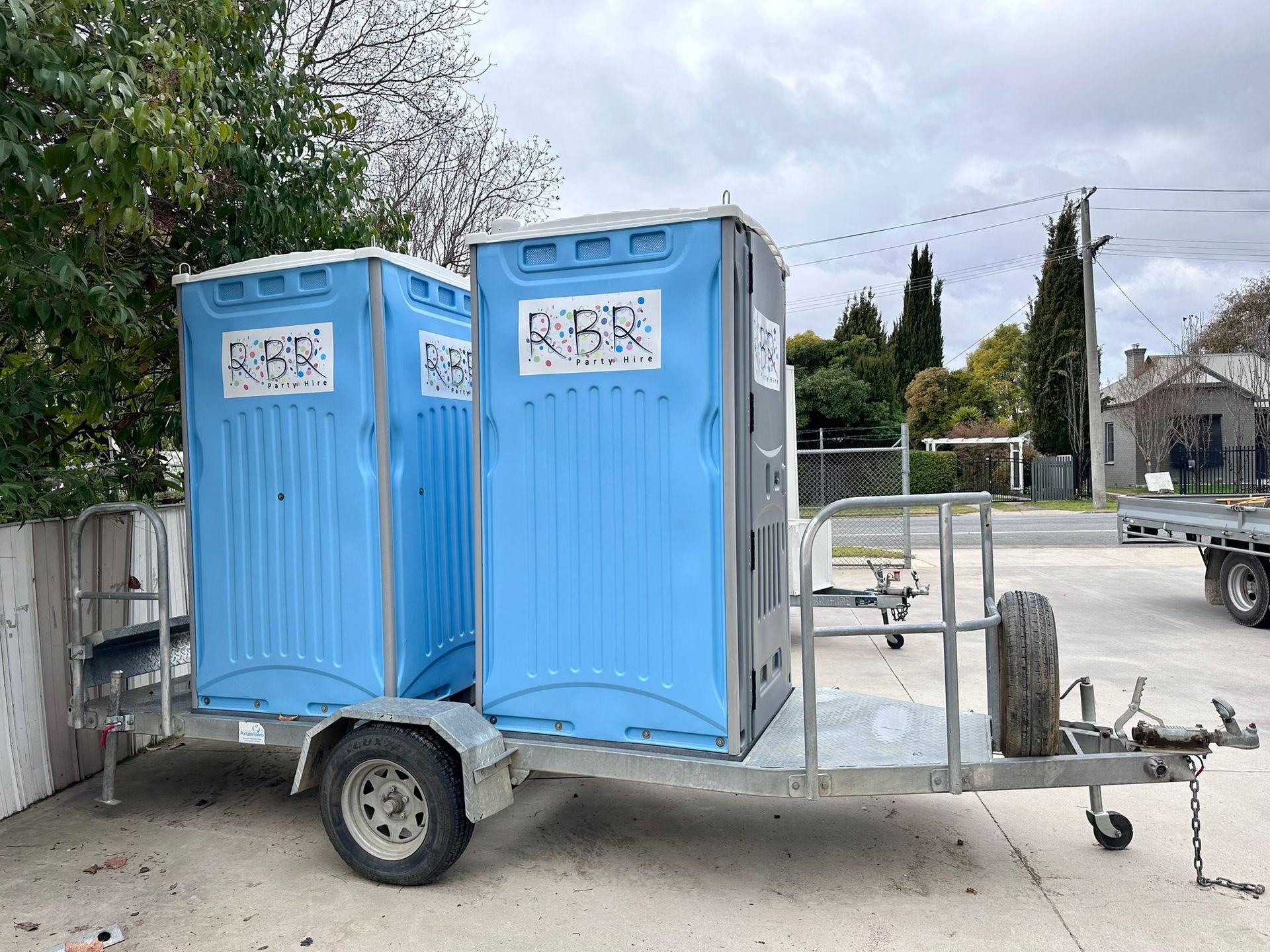Double Toilet on Trailer