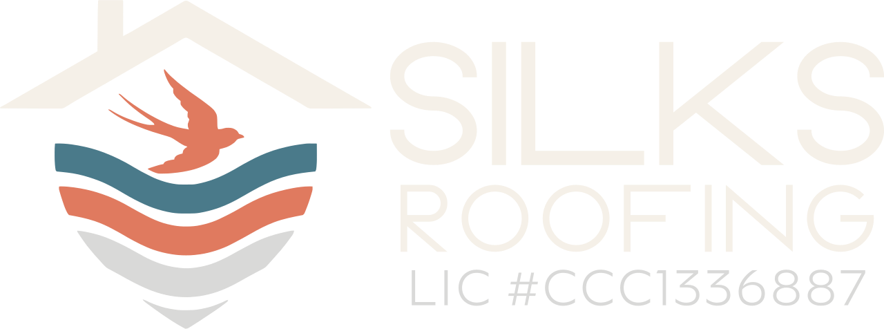 Silks logo with orange and gray wave icon and light gray text on white background