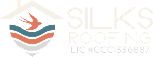 Silks logo with orange and gray wave icon and light gray text on white background