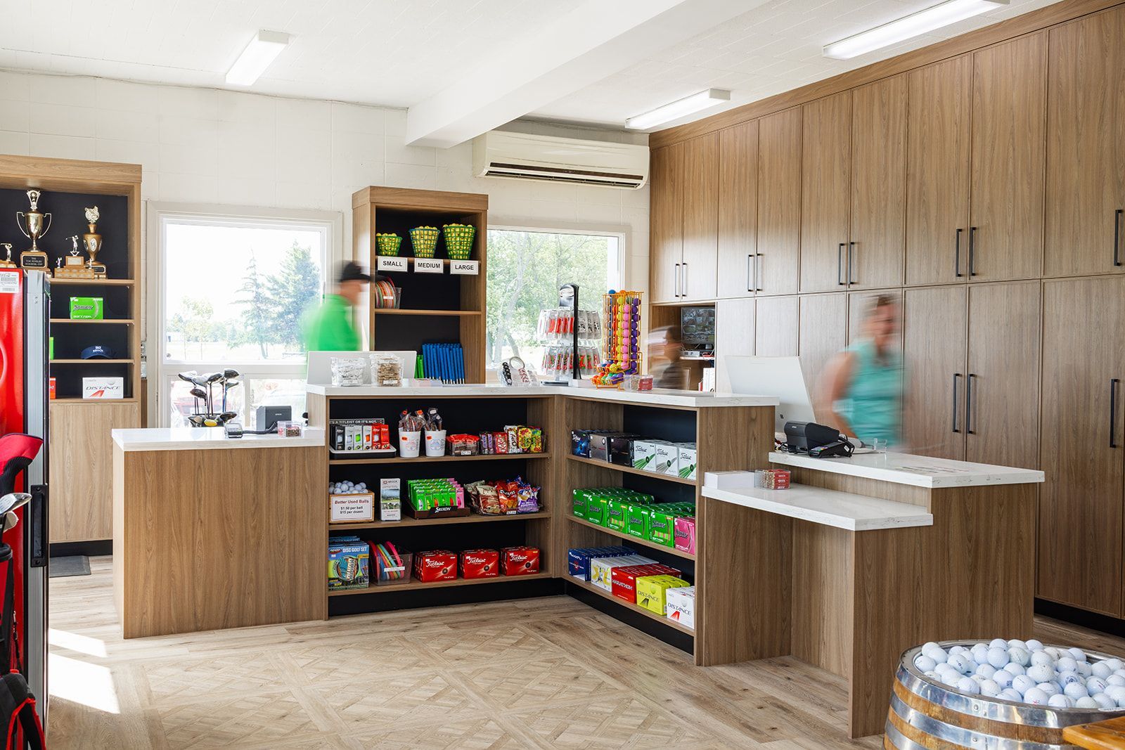 Dining space with modern commercial furniture, lighting, and layout designed for comfort and efficient service