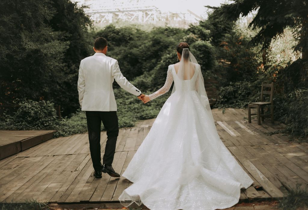 garden wedding photography