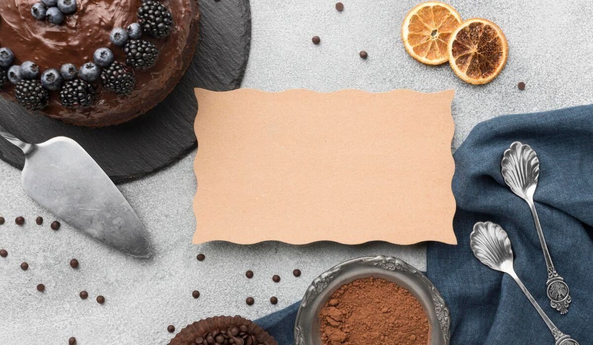 Custom signage next to dessert labels