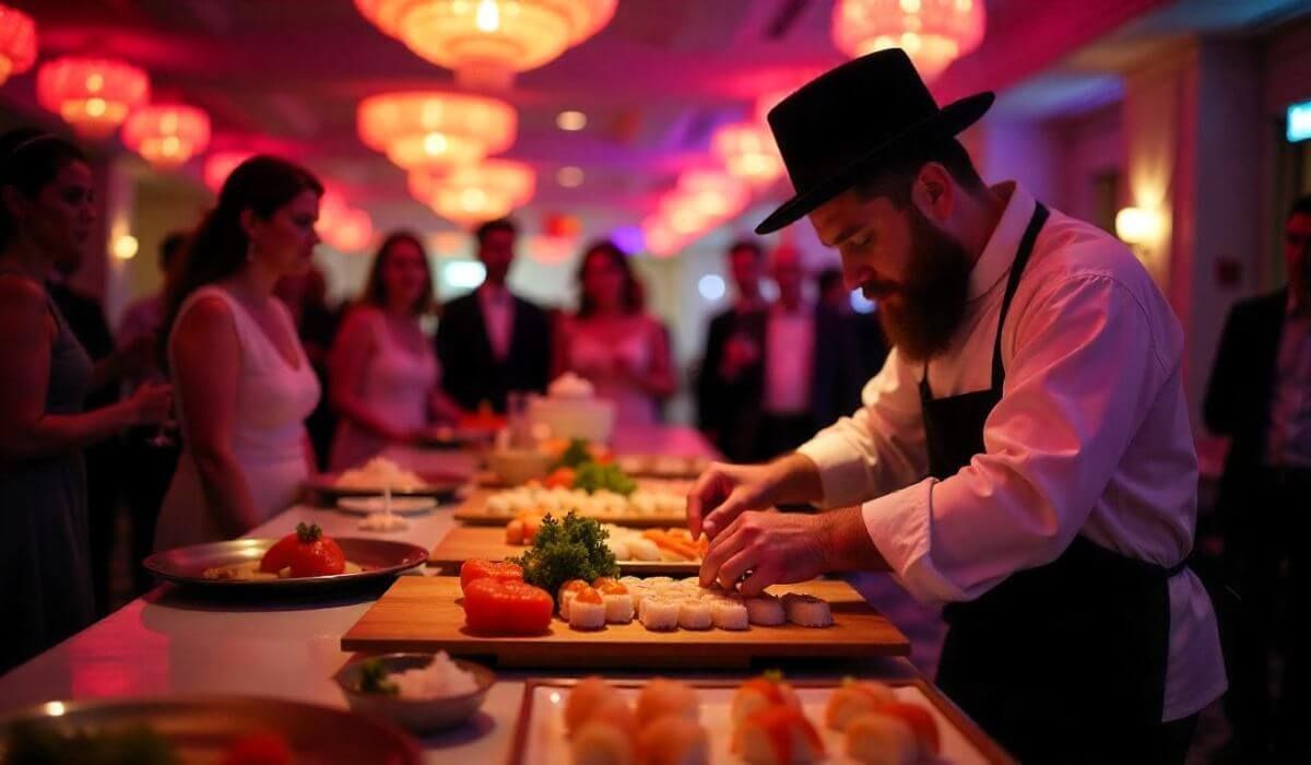  Live Sushi Station Wedding
