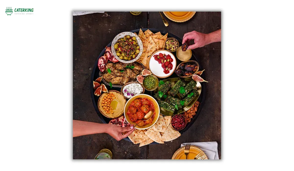 Mediterranean platter served for celebrations and special events