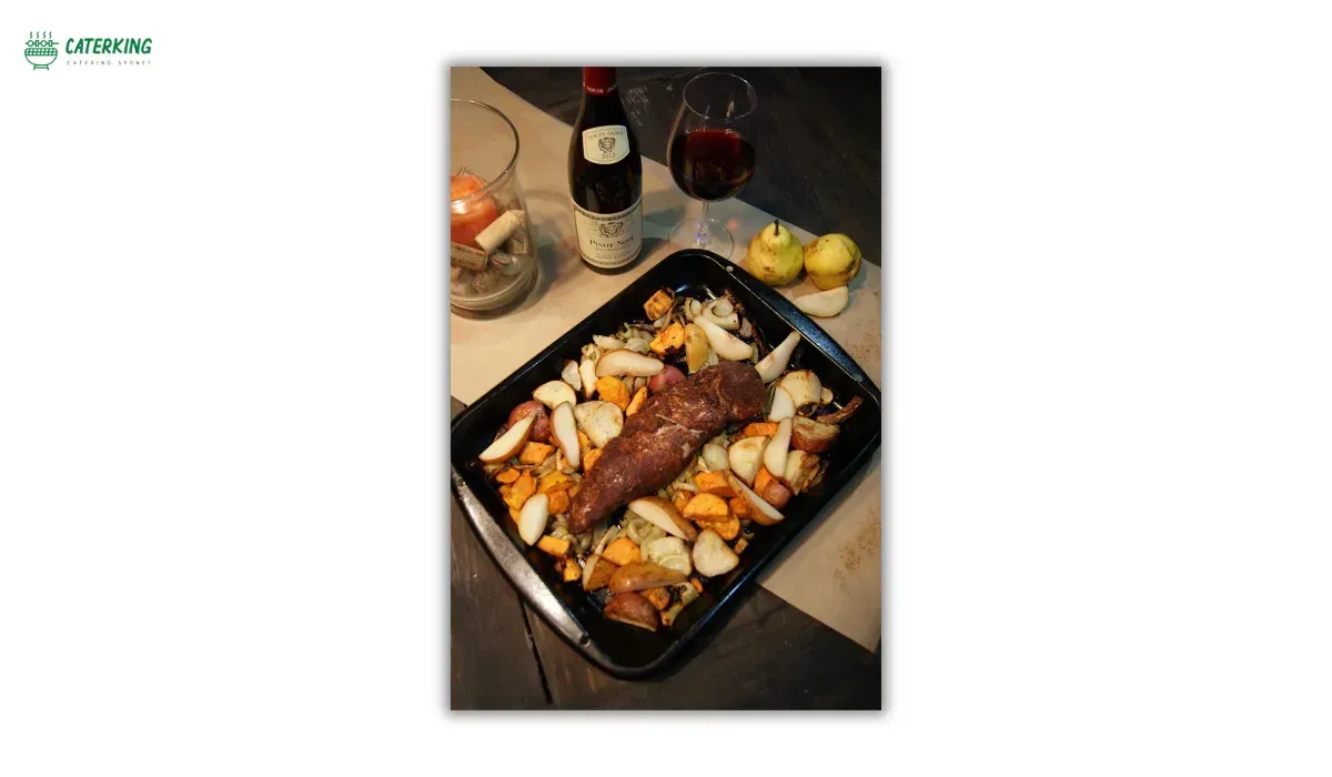 Pinot Noir and Riesling paired with pork tenderloin