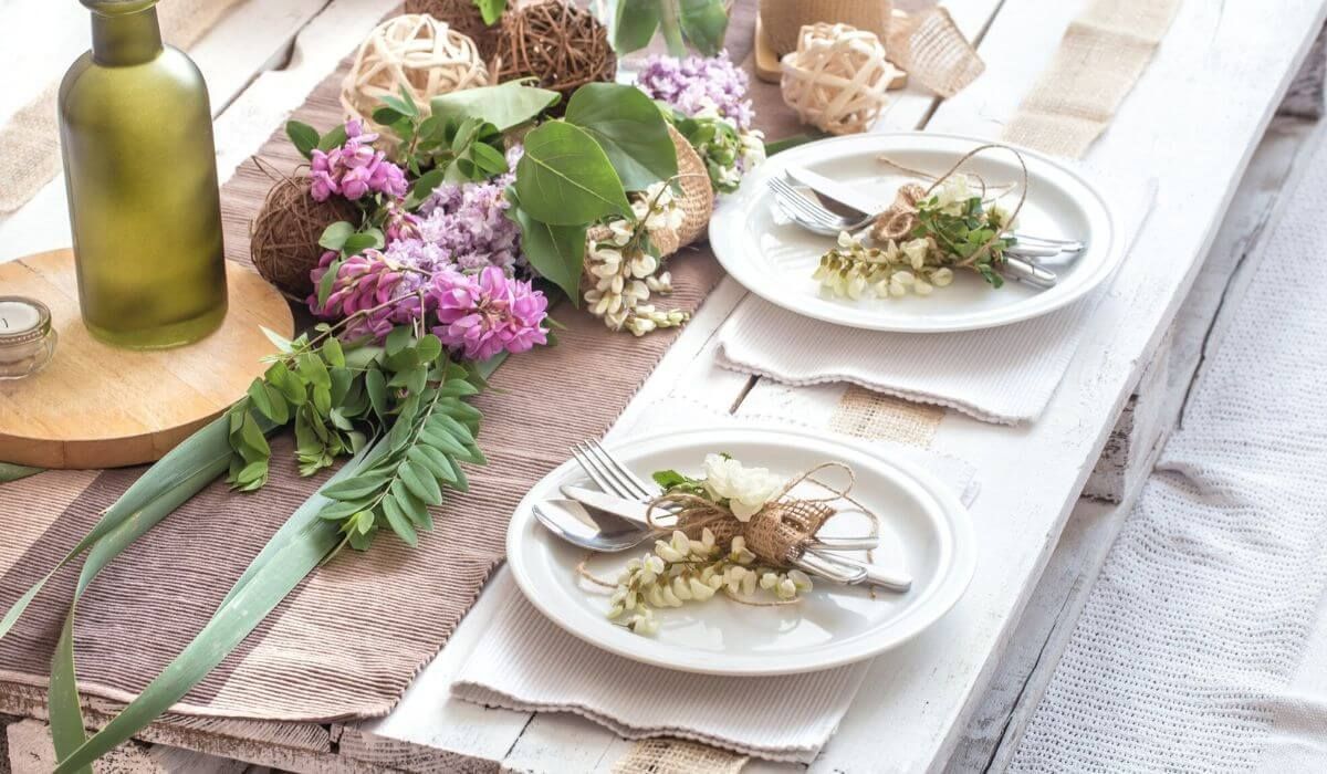 Rustic farm-to-table wedding food
