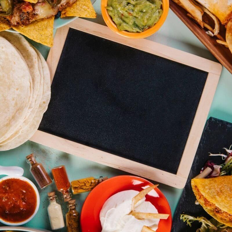 Taco bar serving sizes