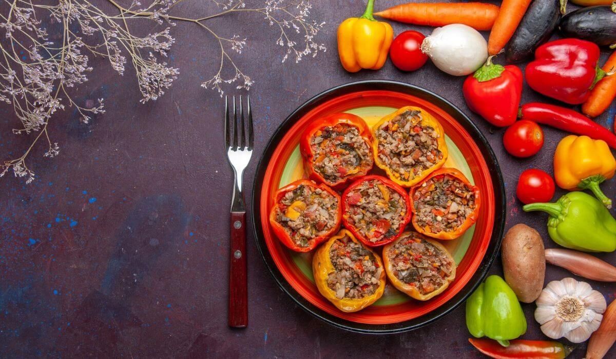 Vegan stuffed bell peppers
