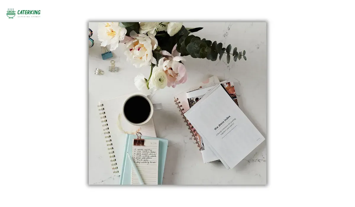 bridal shower planning with menu inspiration and floral decorations