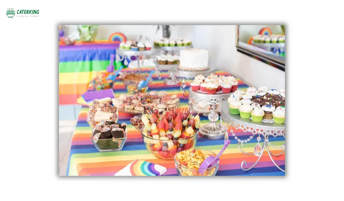 colourful dairy free desserts for children's birthday parties