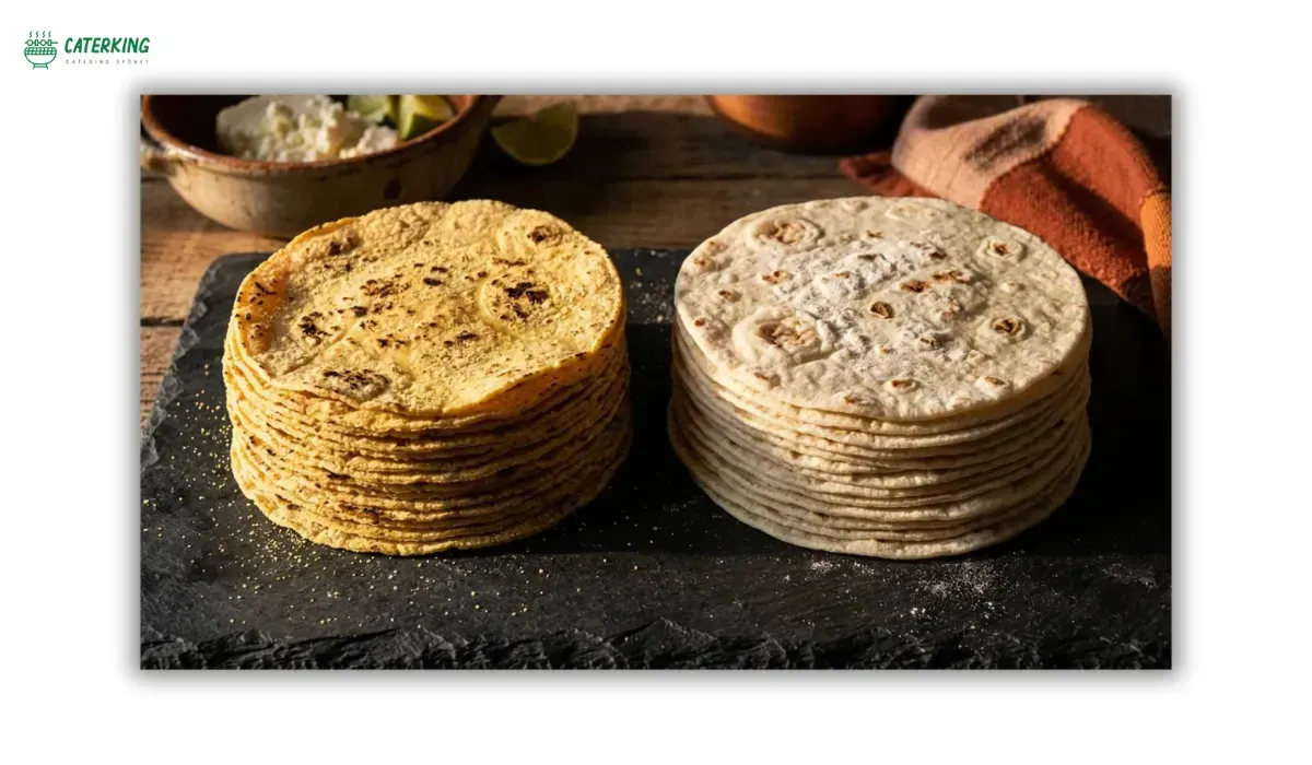 comparison between corn tortillas and wheat flour tortillas