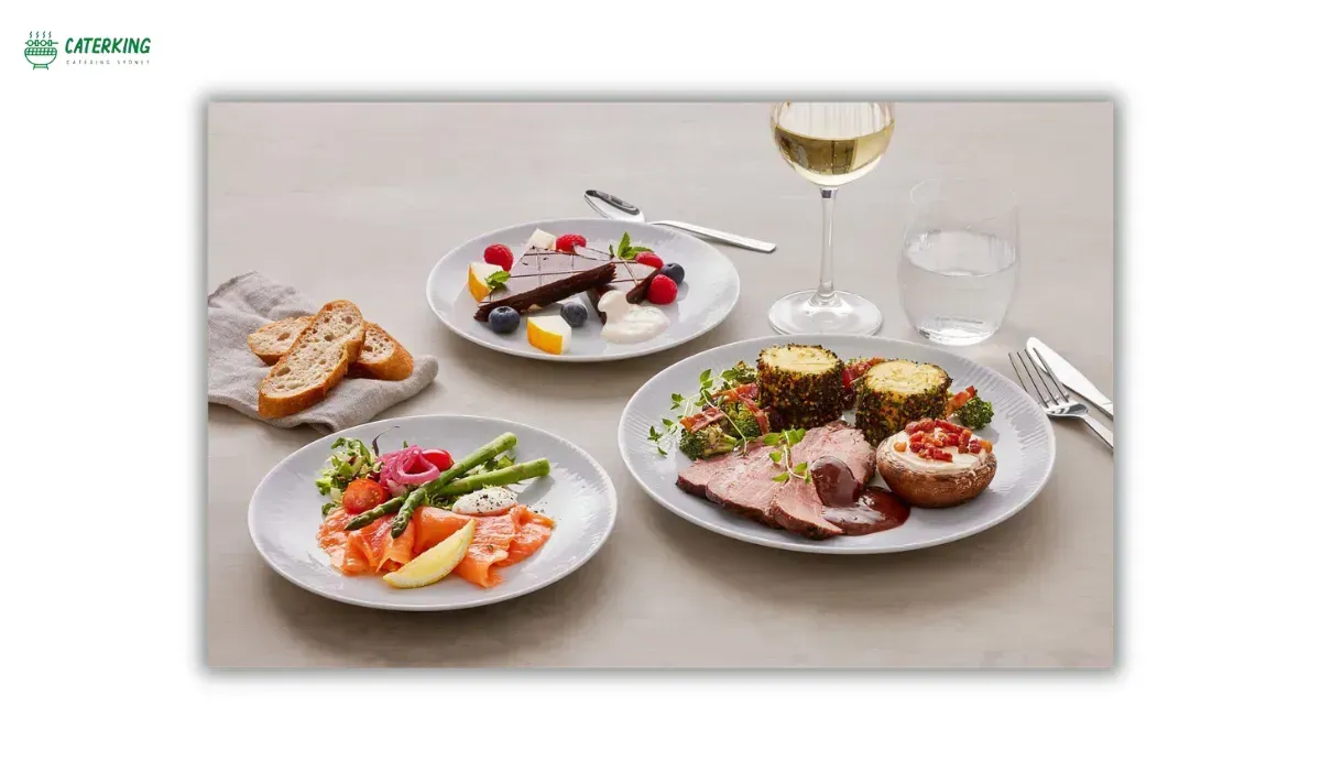 elegant Father's Day lunch featuring premium plated dishes