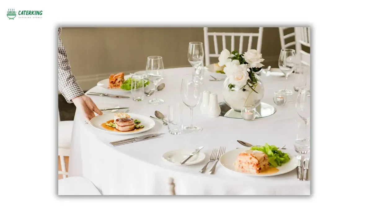 elegant plated bridal shower dinner with seasonal dishes