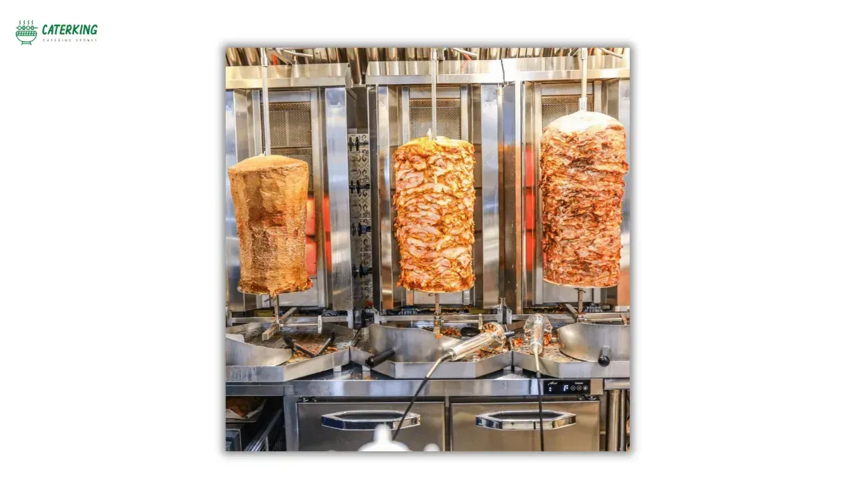 jumbuck paramount cooking kebabs and gyros with multiple rotating skewers