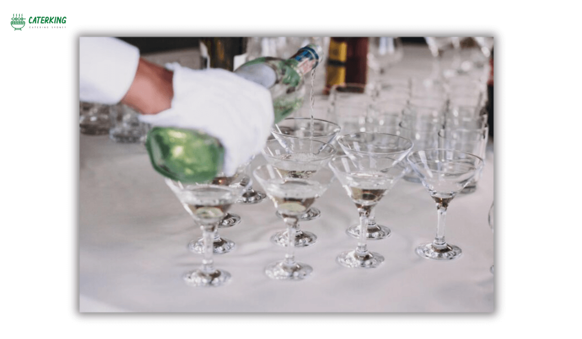 open bar wedding reception