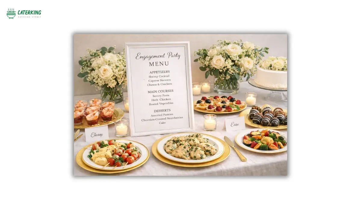 planning an engagement party with catering menu inspiration
