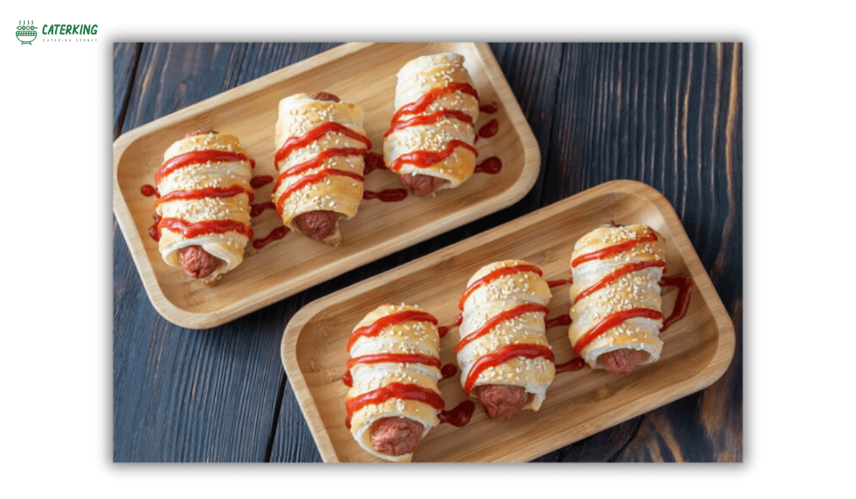 sausage rolls catering platter
