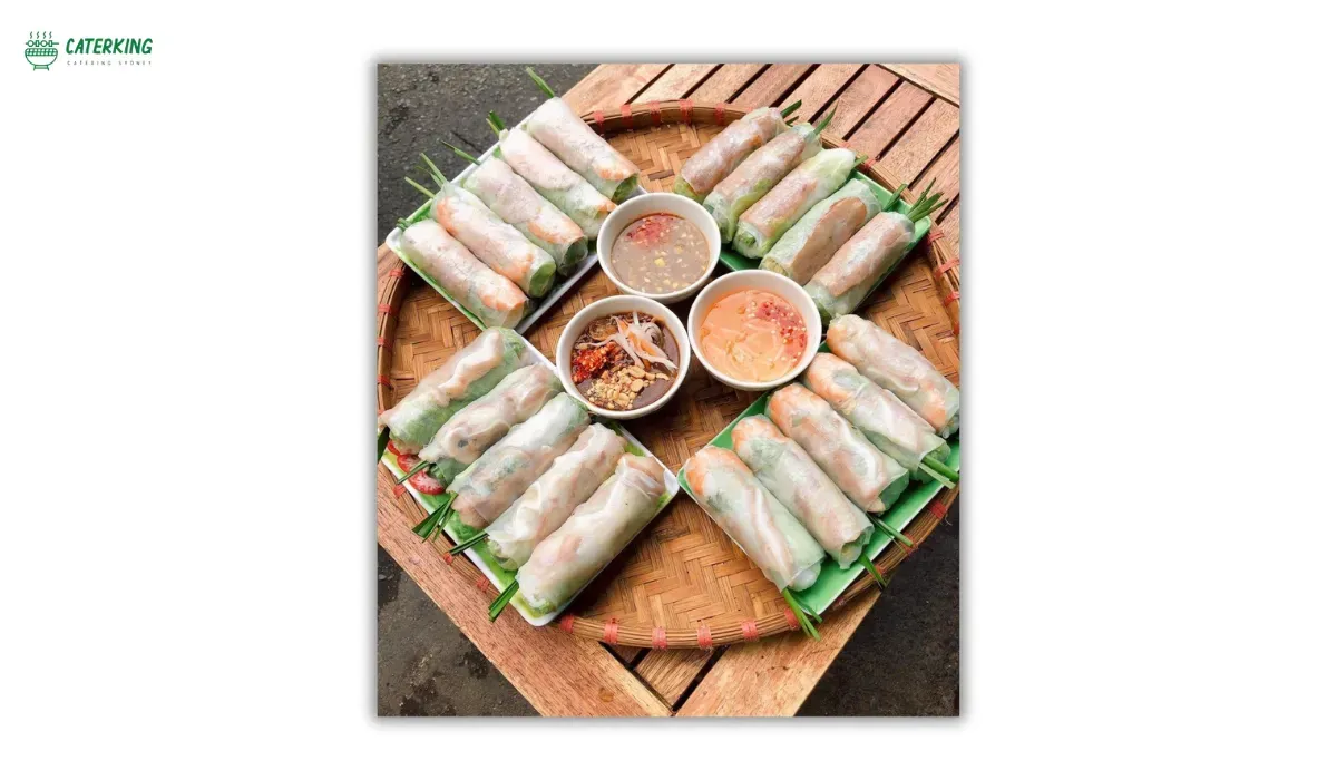 selection of Vietnamese rice paper roll recipes