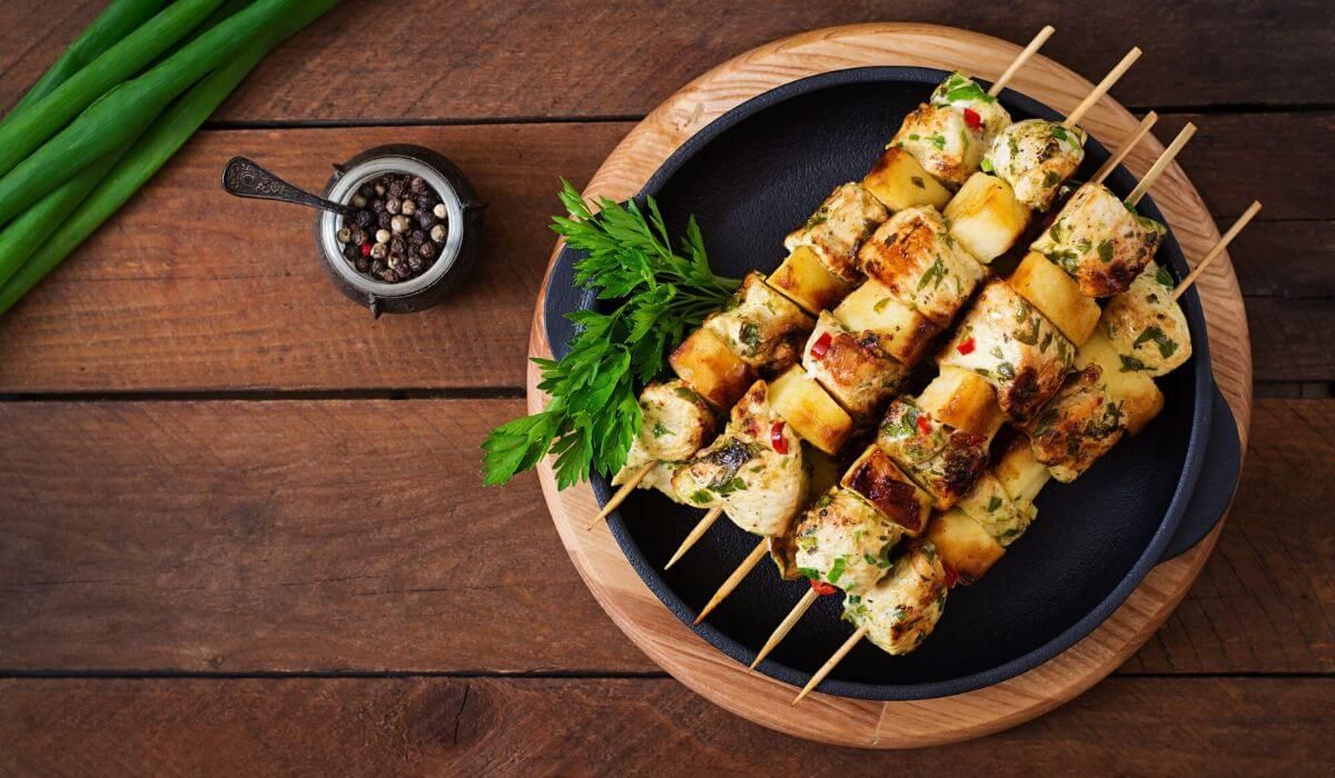 sizzling satay skewers