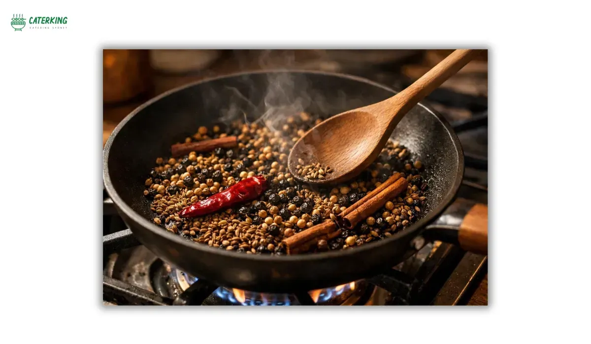 toasting whole spices before making Moroccan spice blends