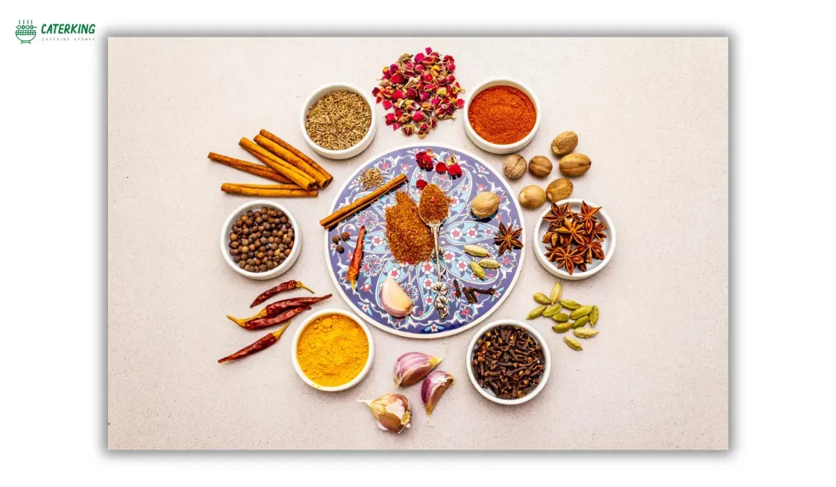 traditional Moroccan spices including ras el hanout cumin coriander and cinnamon