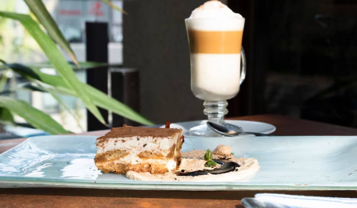 white Russian drink dessert combo
