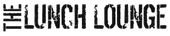 a black and white logo for the lunch lounge