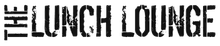 a black and white logo for the lunch lounge
