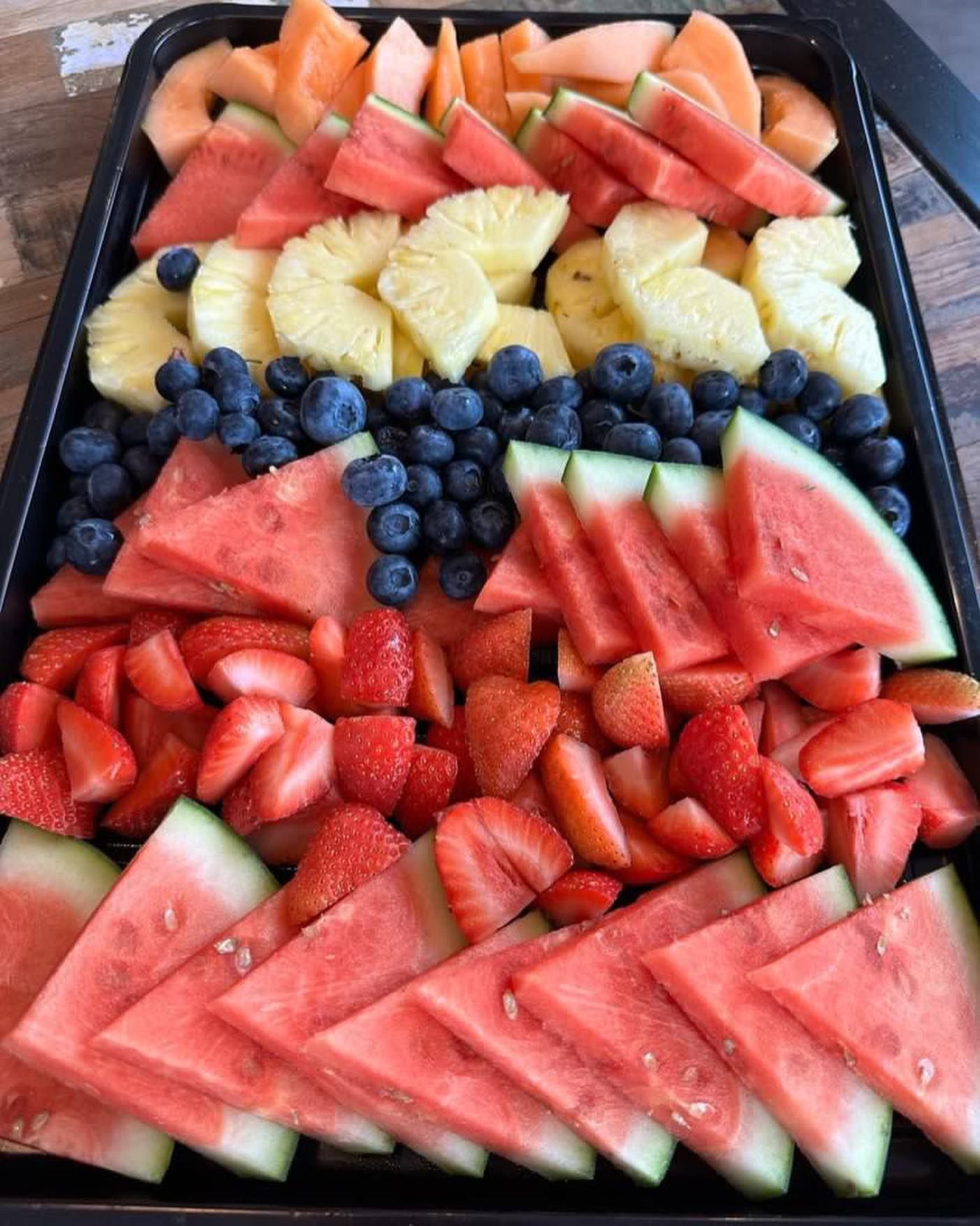 Fruit, watermelon, berries, strawberries  