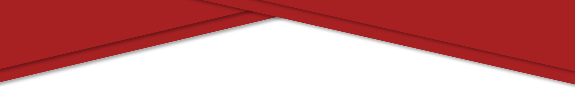 Two intersecting red ribbons, white space in the middle.