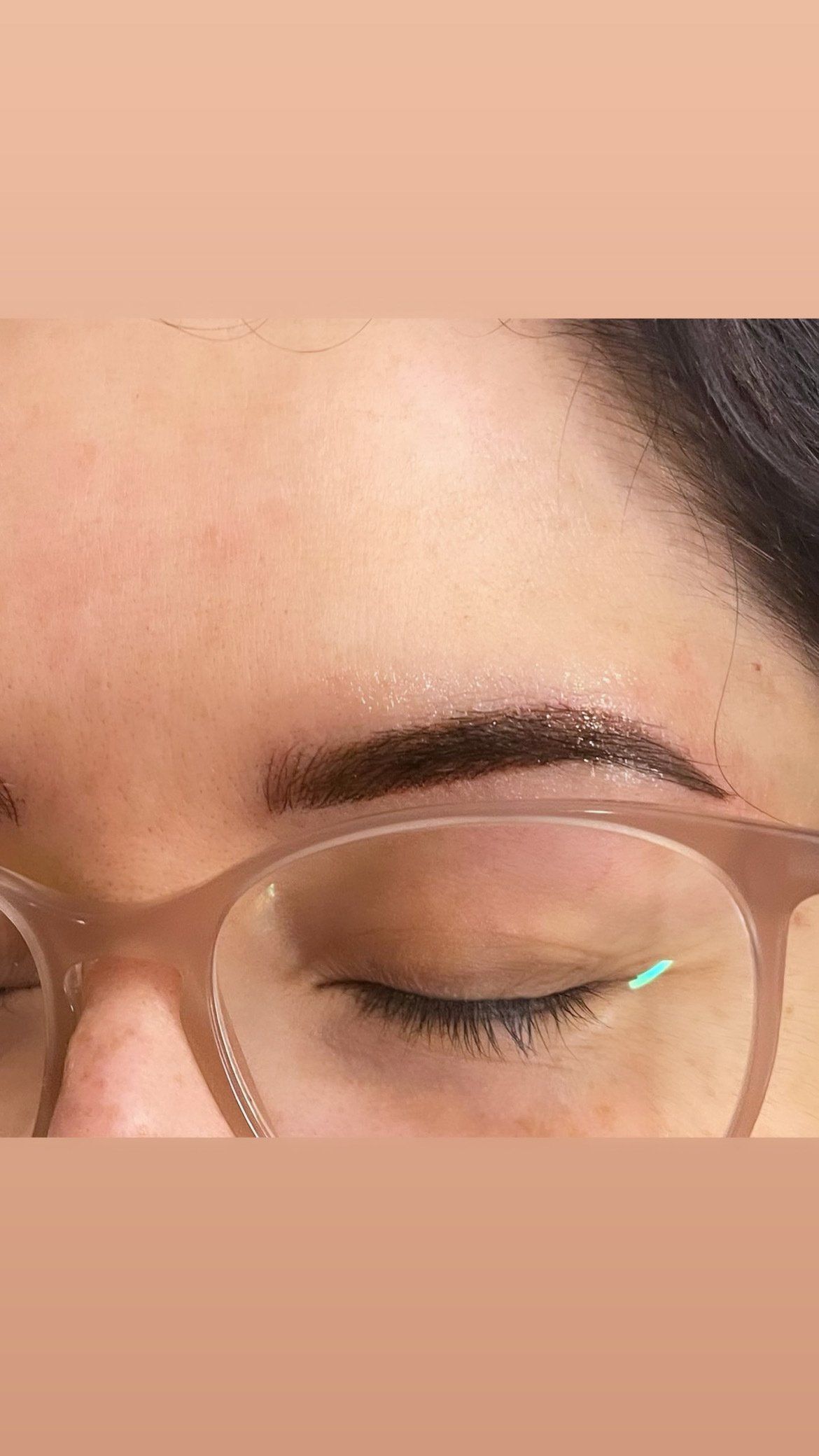 brow hairstrokes