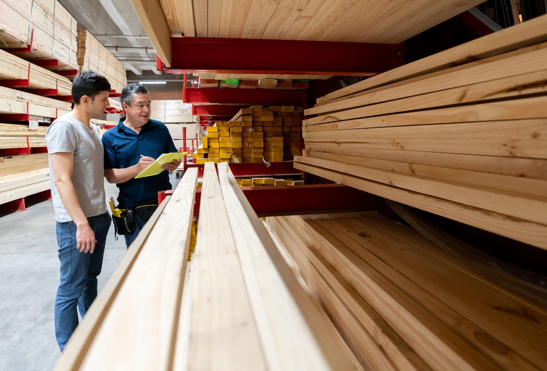 Contractor Buying Materials at a Hardware Store and Talking to the Salesman | Brisbane, Qld | Virginia Building Supplies Contractor Buying Materials at a Hardware Store and Talking to the Salesman | Brisbane, Qld | Virginia Building Supplies