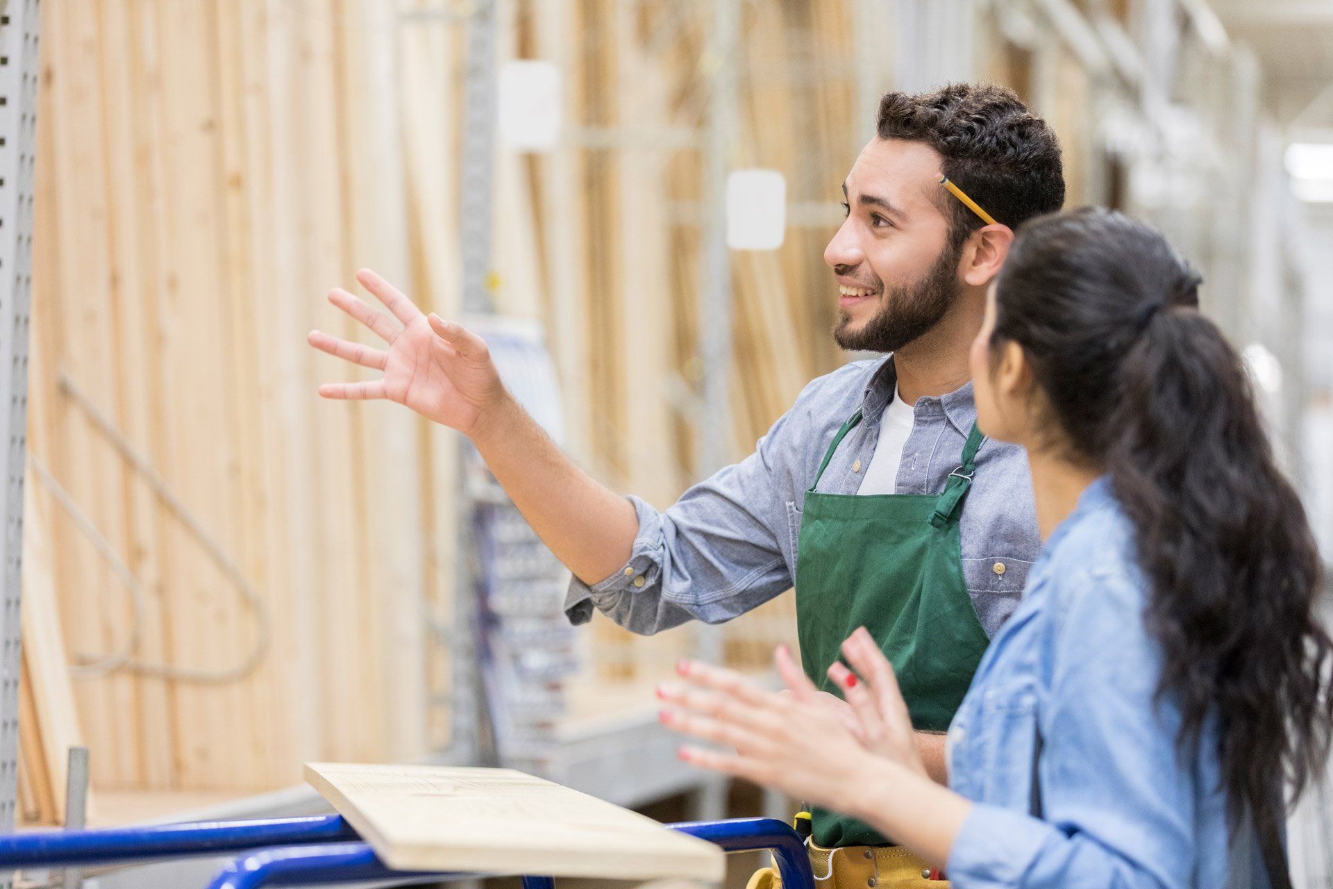 Hardware Store Employee Assists Customer | Brisbane, Qld | Virginia Building Supplies Hardware Store Employee Assists Customer | Brisbane, Qld | Virginia Building Supplies