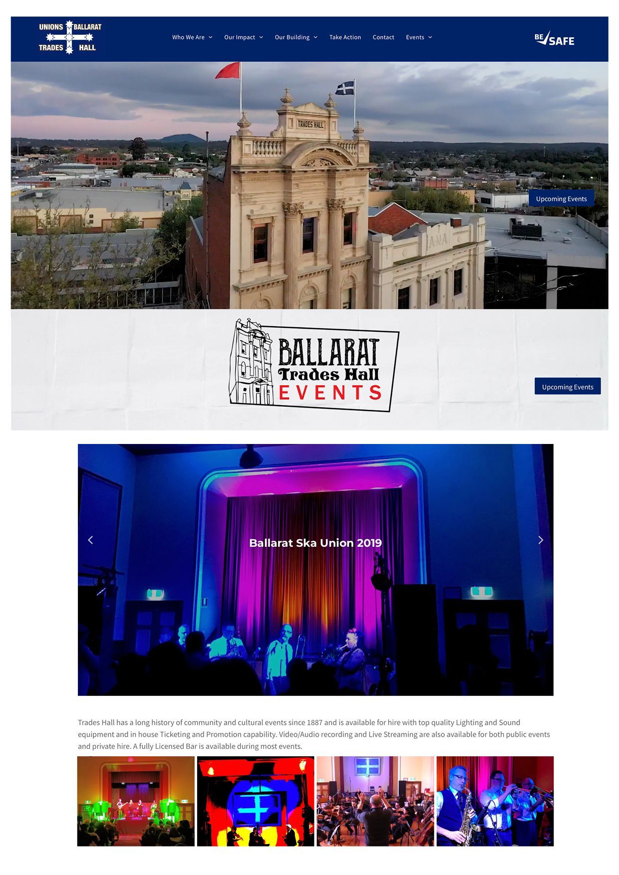 Unions Ballarat Website by Bueno Design