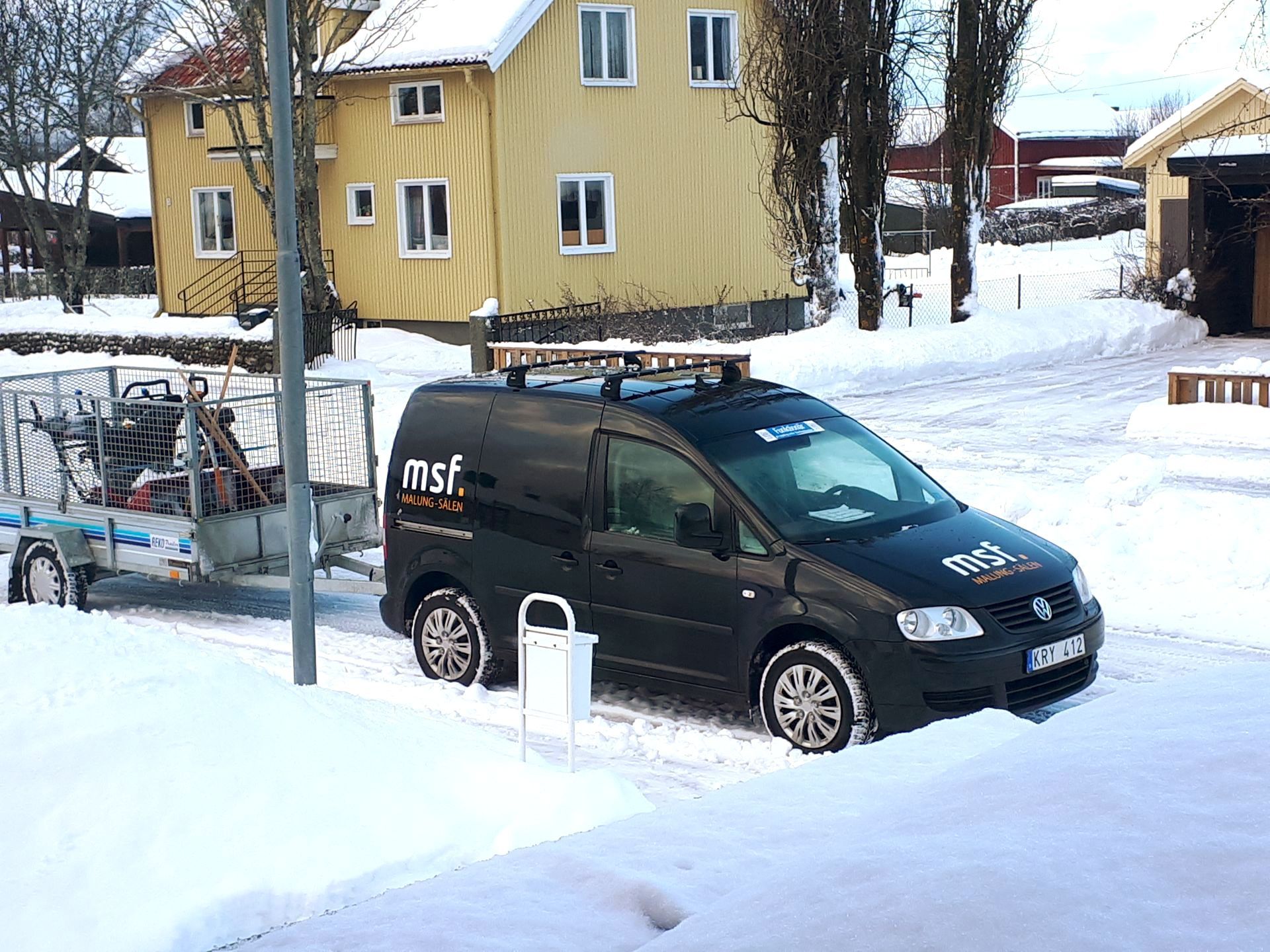 MSFs arbetsfordon i tjänst.