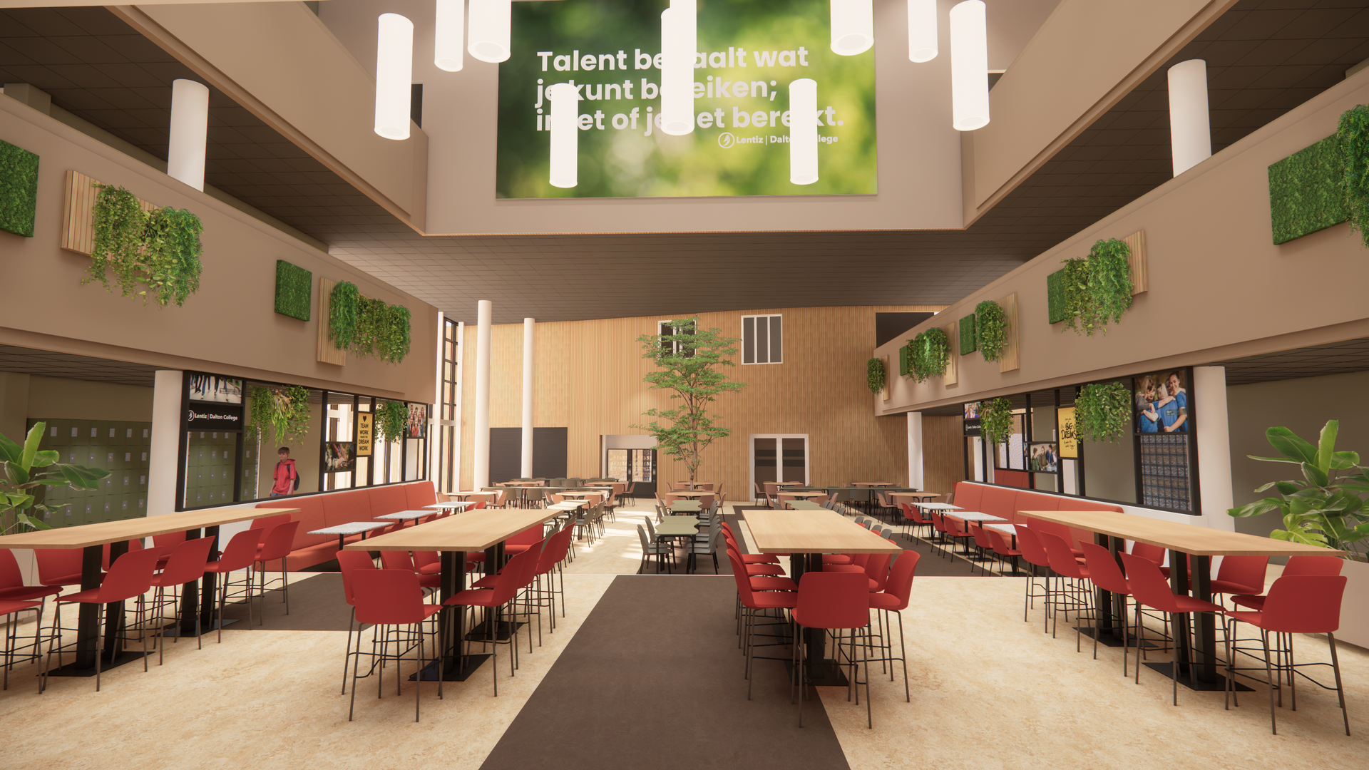 Interieurontwerp middelbare school Lentiz Dalton College