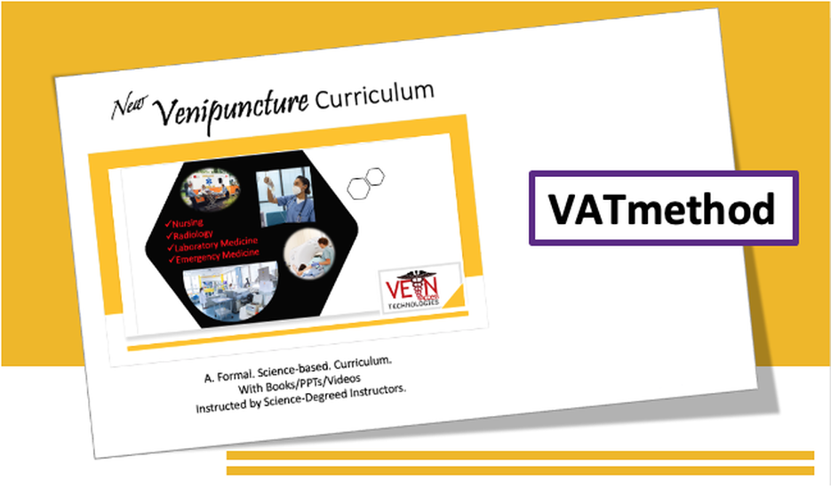 VA method curriculum slide with yellow background, black-and-red circular graphic, and purple “VAMethod” label