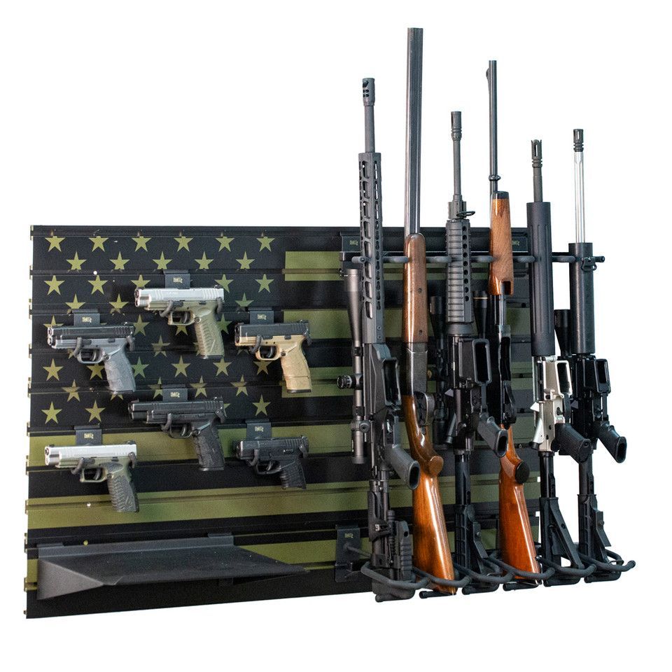 American Flag Gun Wall
