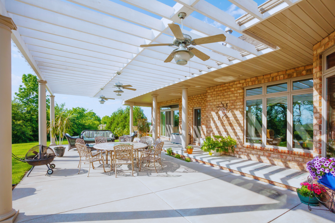 Decorative concrete driveway