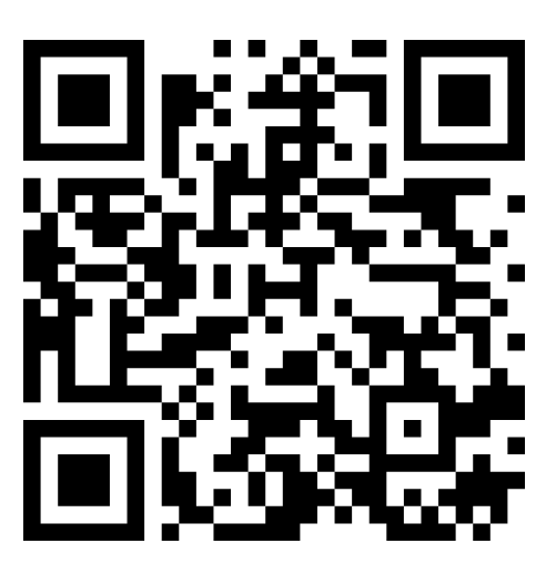 Black-and-white QR code for scanning