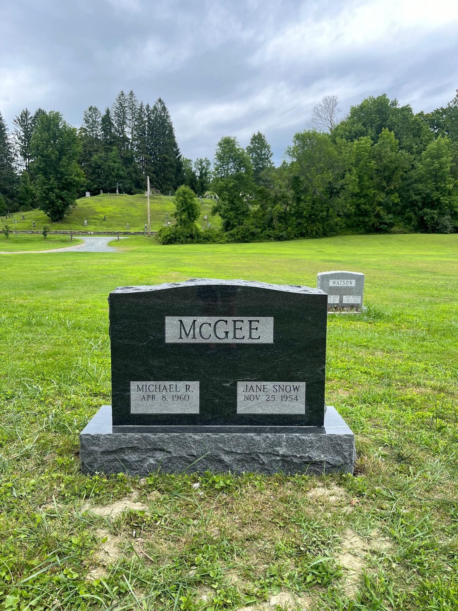 Tombstone engraved with 
